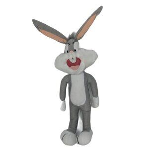 Looney Tunes Bugs Bunny Gray White Plush